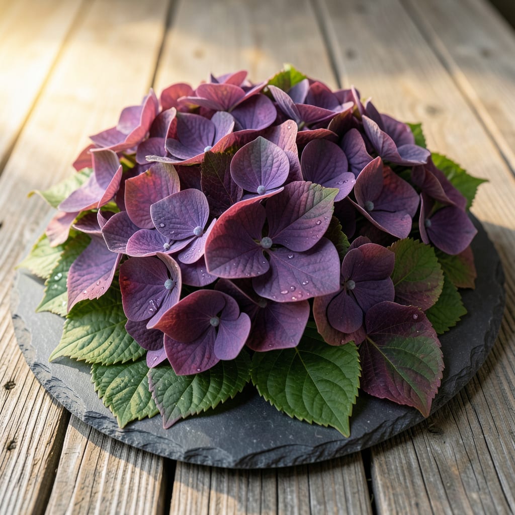 Hydrangea Leaves Turning Purple: Soil pH and Nutrient Imbalance Fix example with annotations