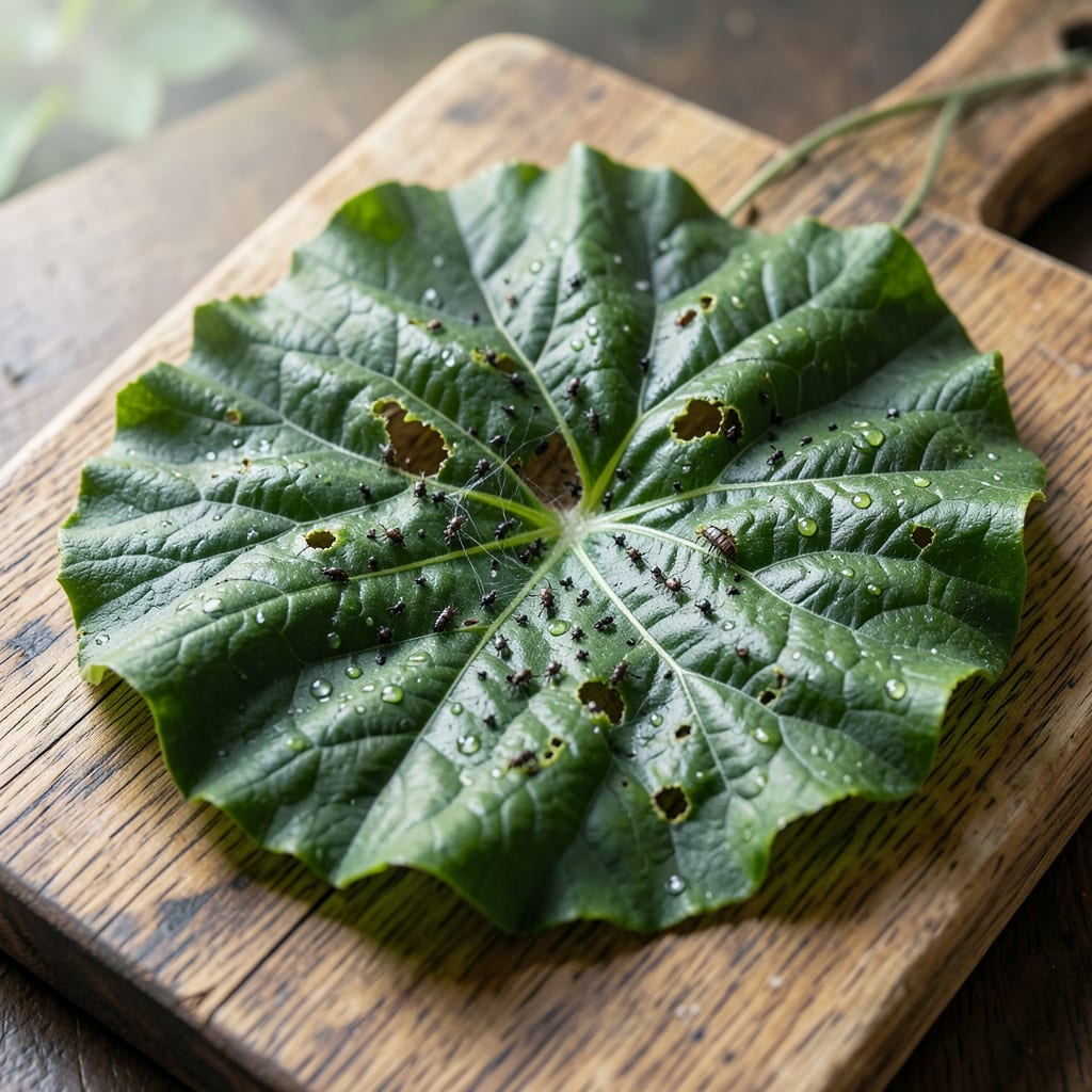 Insects That Eat Cucumber Leaves: Identification and Organic Control Methods example with annotations