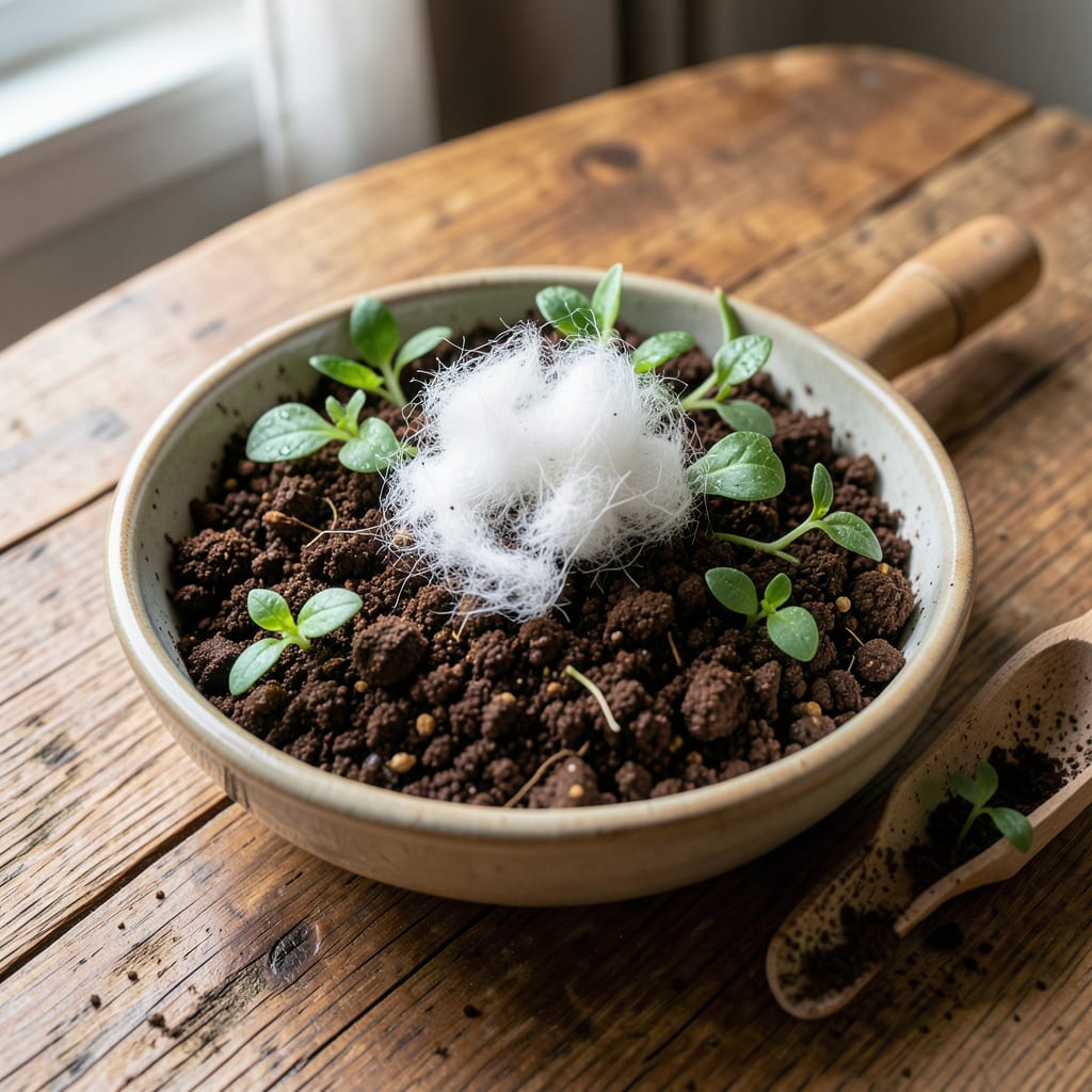 Is White Fungus in Soil Bad: Early Detection and Organic Removal Methods example with annotations