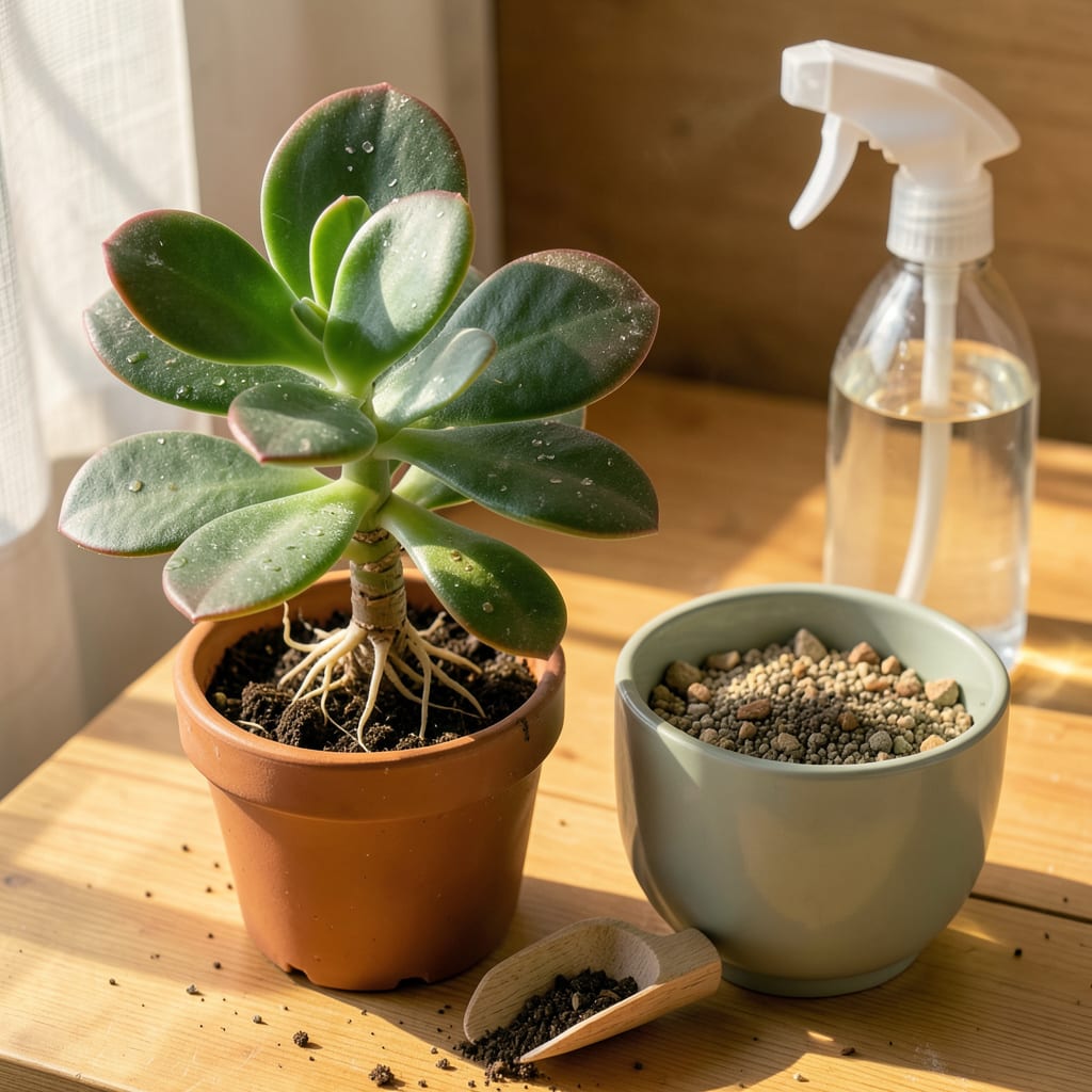 Visual representation of Jade Plant Transplanting: Foolproof Steps for Thriving Growth
