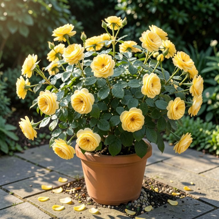 Japanese Yellow Rose Bush: Vibrant Blooms for Seasonal Garden Drama