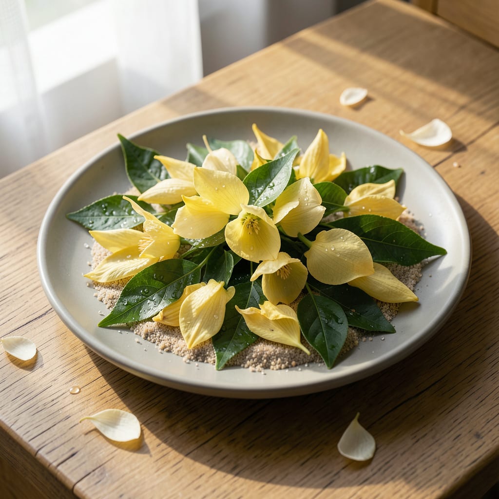jasmine leaves turning yellow example with annotations