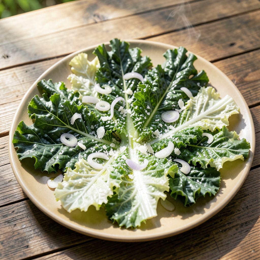 Kale Leaves Turning White: Nutrient Deficiency or Pest Warning Signs example with annotations
