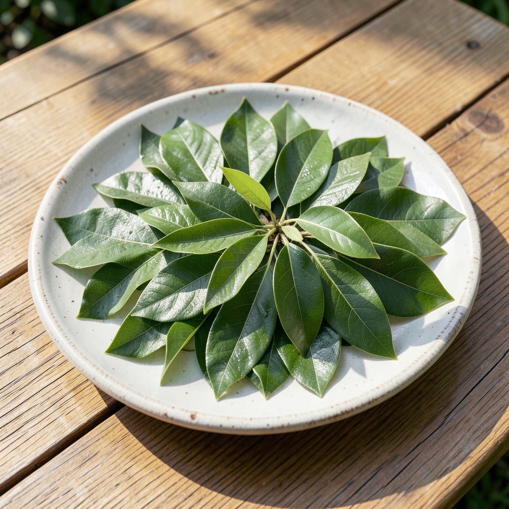Visual representation of Leaves of Almond Tree: Identifying Features and Care Tips
