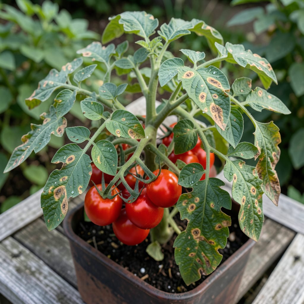 Light Brown Spots On Tomato Leaves: Visual Guide To Fungal Or Nutrient Issues detailed visual guide