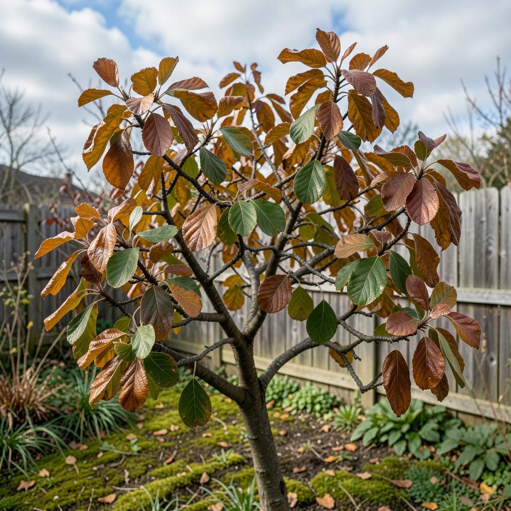 Visual representation of Loquat Tree Leaves Turning Brown: Diagnosis and Revival Guide