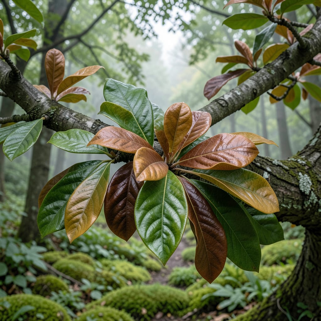 Comprehensive Magnolia Tree Leaves Turning Brown: Nutrient Deficiency or Environmental Stress Signs visual reference