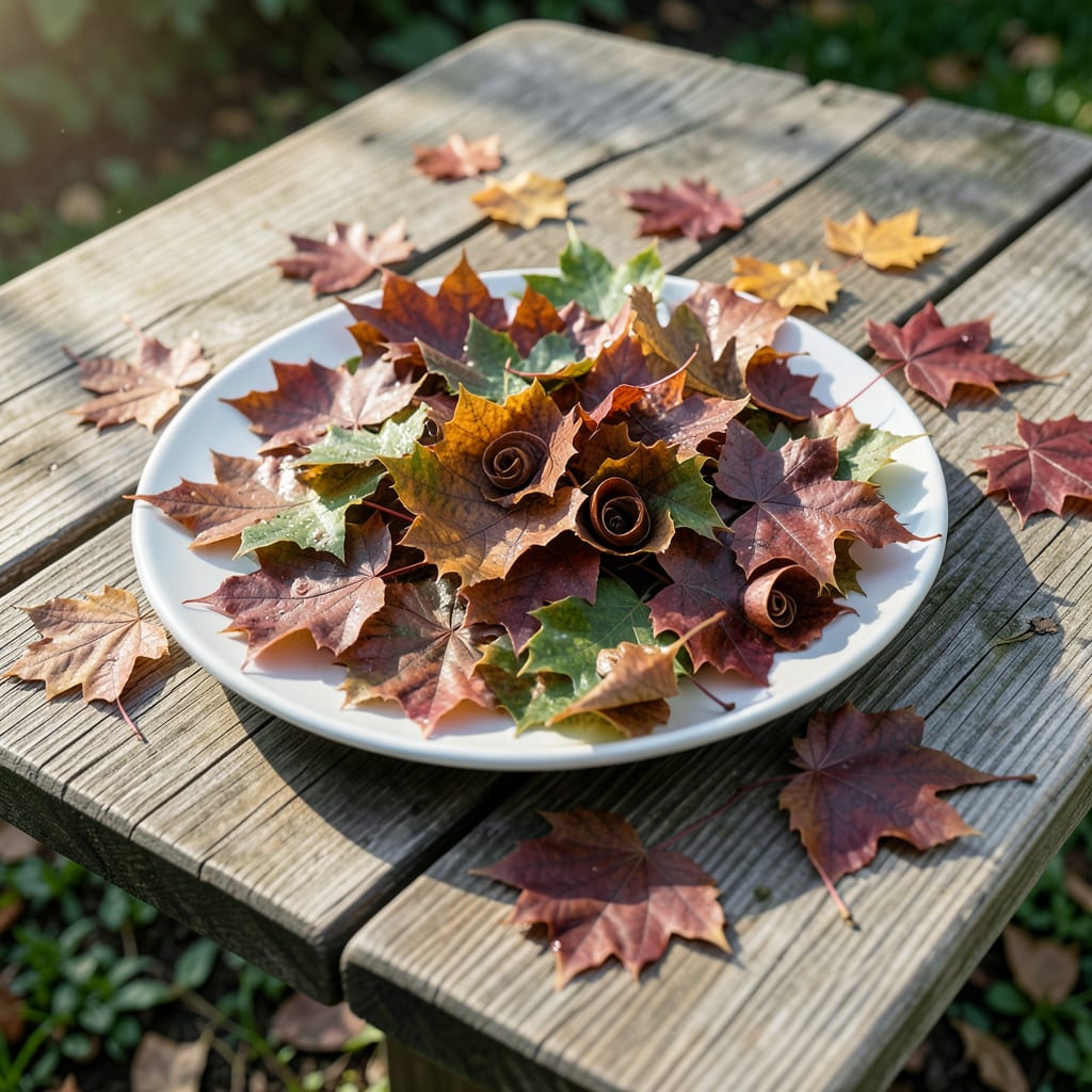 maple tree leaves curling up example with annotations