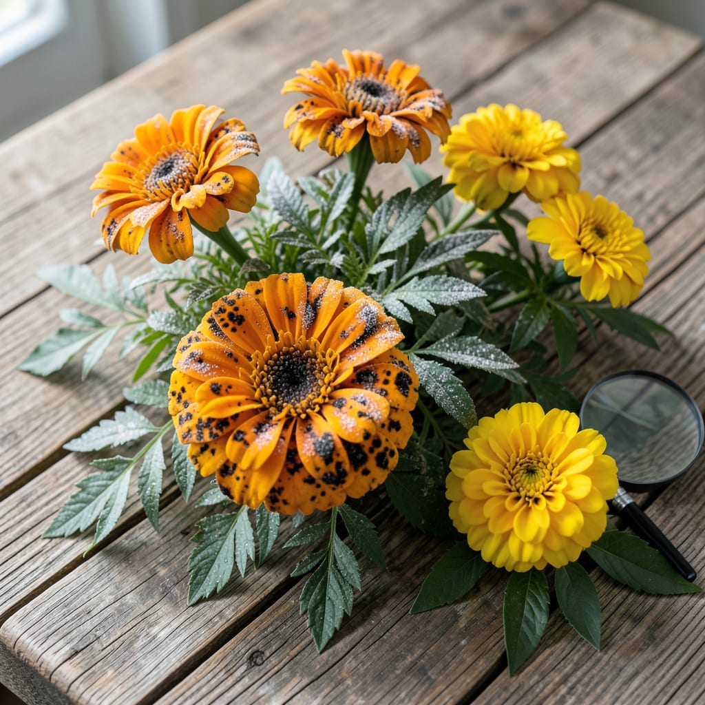 Complete Marigold Diseases With Pictures: Photo Based Diagnosis for Healthy Plants overview image