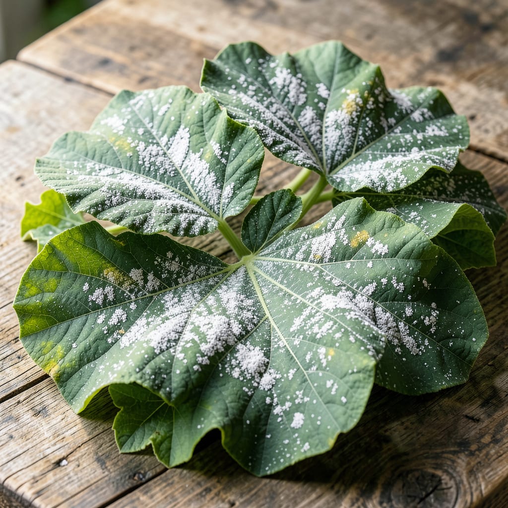 Mildew On Pumpkin Leaves: Prevention Tips for Thriving Vines illustration with key details