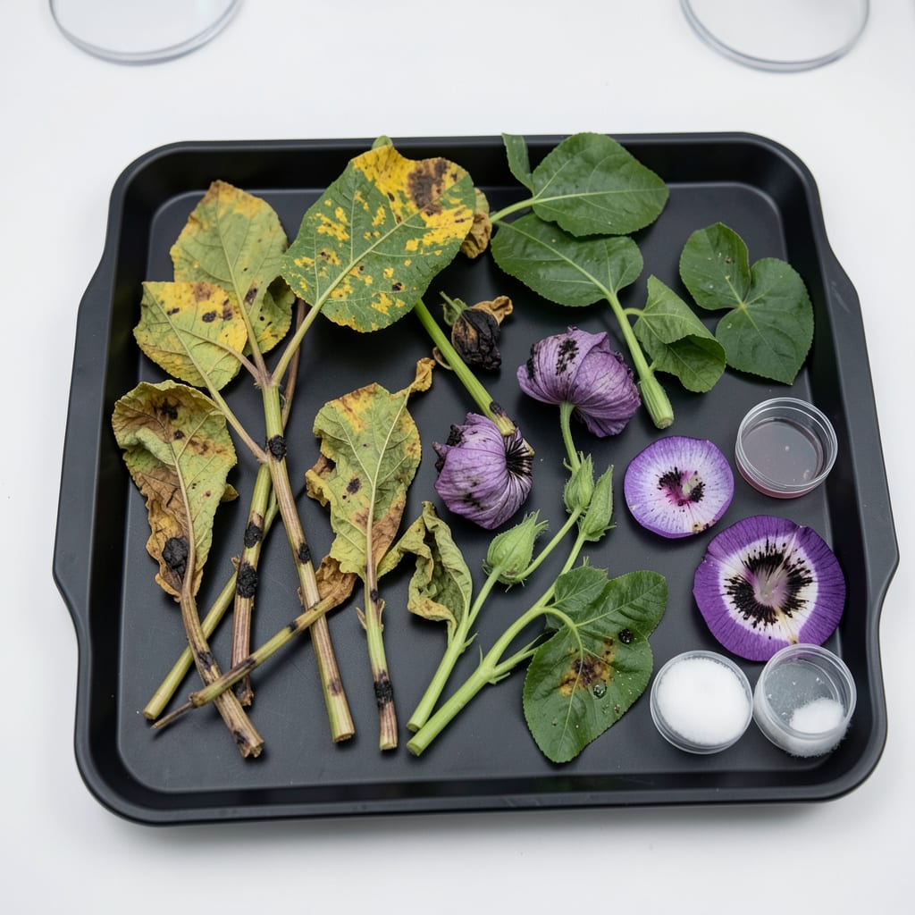 Complete morning glory diseases pictures overview image