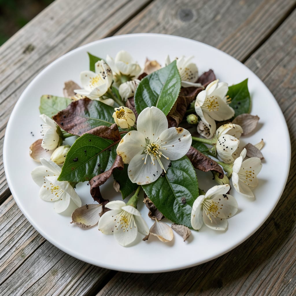 Night Blooming Jasmine Diseases: Prevention and Natural Remedies example with annotations