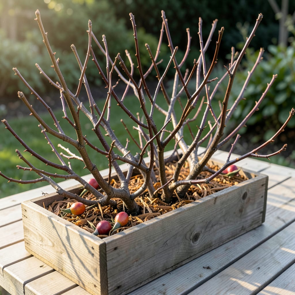 Visual representation of No Leaves On Rose Bushes: Common Causes And Recovery Solutions