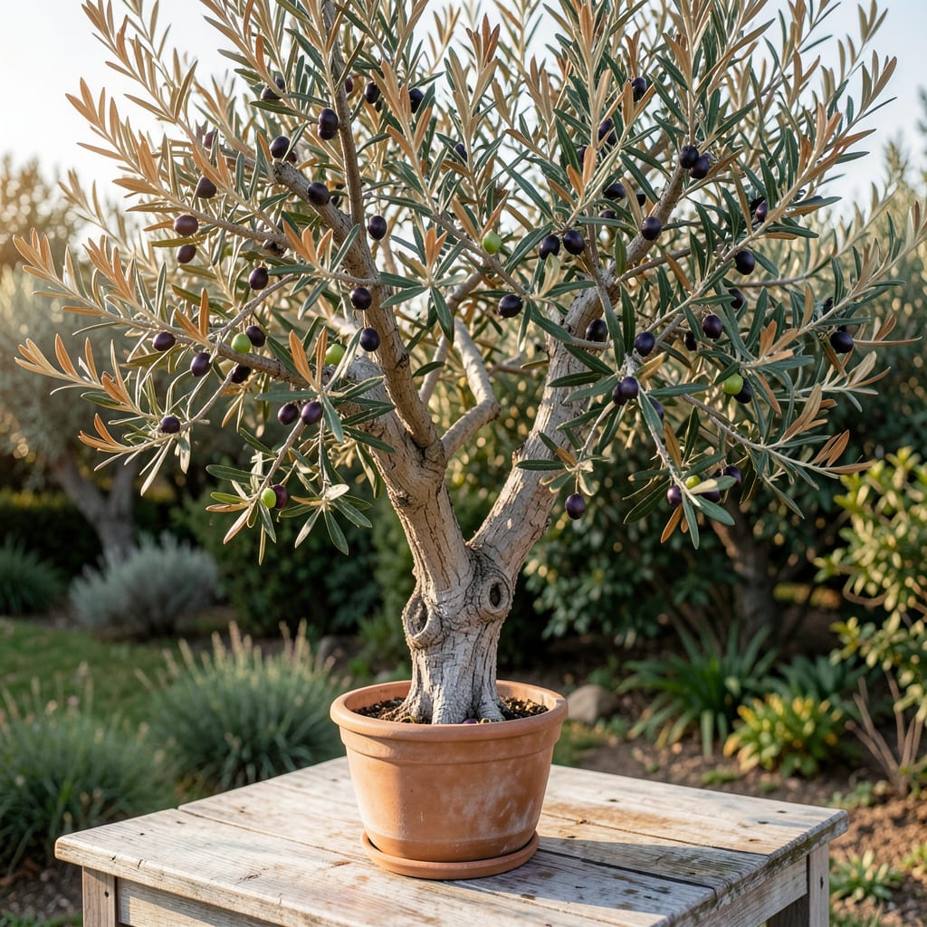 Olive Tree Brown Leaf Tips: Environmental Stress and Recovery Methods illustration with key details