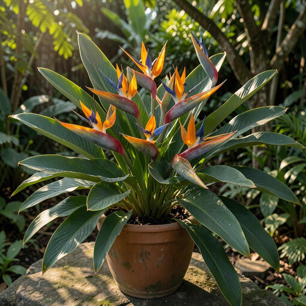 Visual representation of Orange Bird Of Paradise: Tropical Elegance for Your Garden