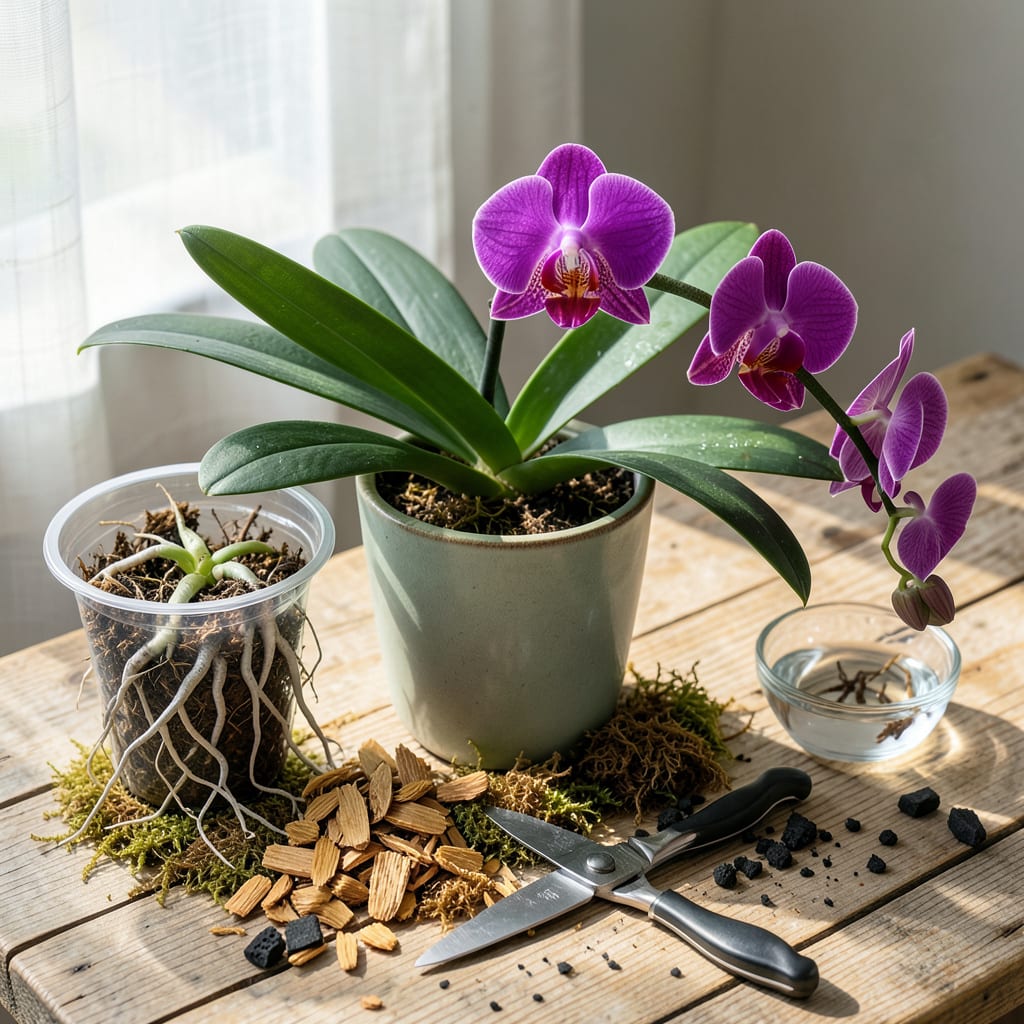 Visual representation of Orchid Transplanting Guide: Step by Step for Thriving Blooms