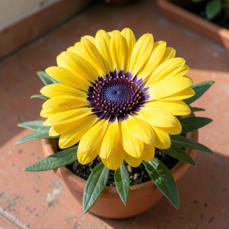 Osteospermum Yellow With Purple Center: Vibrant Daisy-Like Flowers for Sunlit Gardens Osteospermum Yellow With Purple Center: Vibrant Daisy-Like Flowers for Sunlit Gardens