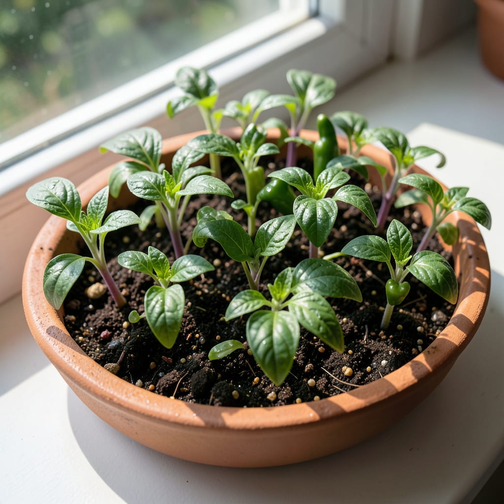 Pepper Seedlings Curled Leaves: Quick Fix for Healthy Growth example with annotations