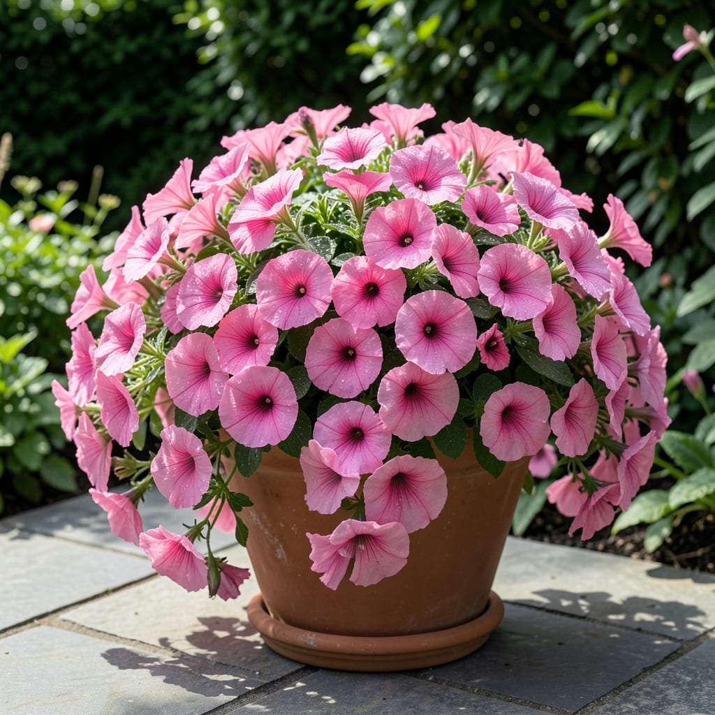 Petunia Supertunia Vista Bubblegum: Vibrant Pink Blooms for Season Long Color detailed visual guide