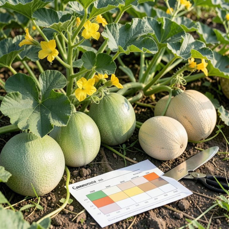 Pick Cantaloupe Ripe Chart: Netting and Color Change Tips