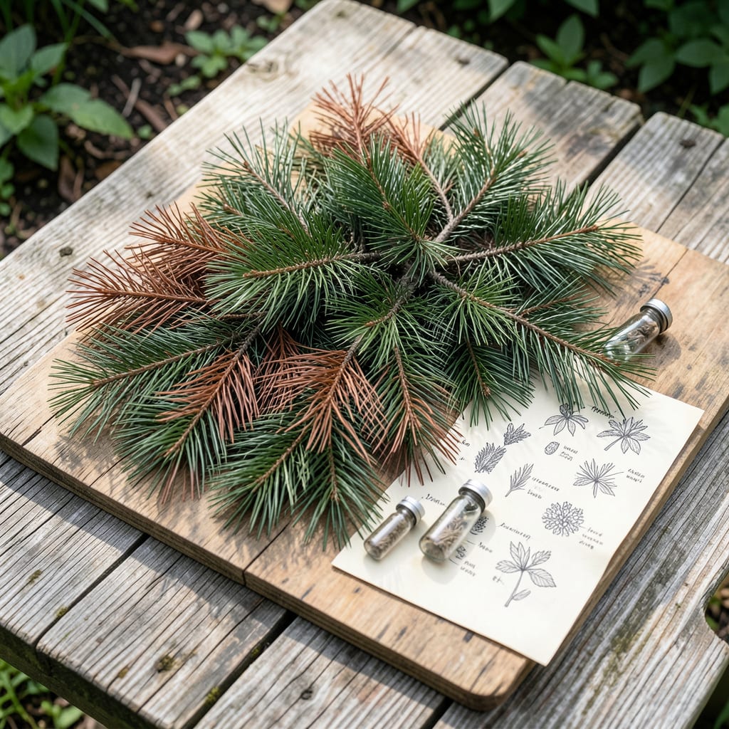 Complete pine tree diseases brown needles overview image