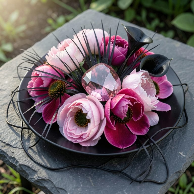 Pink And Black Gem: Striking Contrast for Garden Elegance Pink And Black Gem: Striking Contrast for Garden Elegance