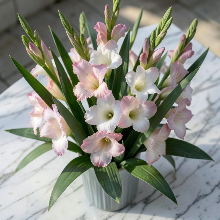 Pink and White Gladiolus: Elevate Your Garden With Towering Elegance Pink and White Gladiolus: Elevate Your Garden With Towering Elegance