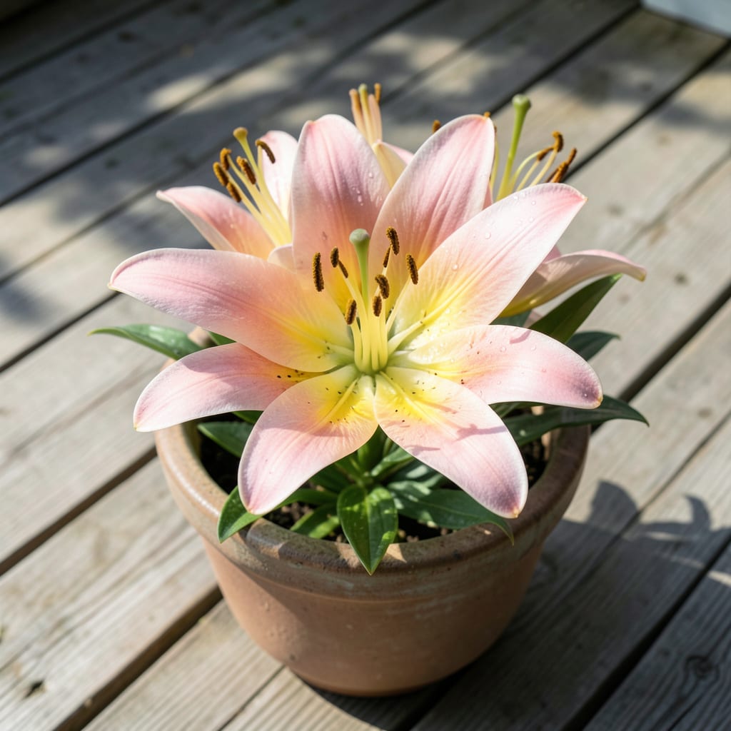 Comprehensive Pink and Yellow Lily: Vibrant Summer Garden Showstoppers visual reference