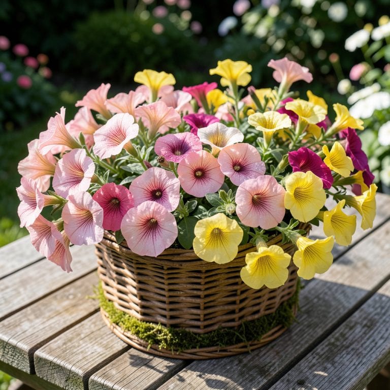 Pink and Yellow Petunias: Vibrant Bicolor Blooms for Sunlit Borders Pink and Yellow Petunias: Vibrant Bicolor Blooms for Sunlit Borders