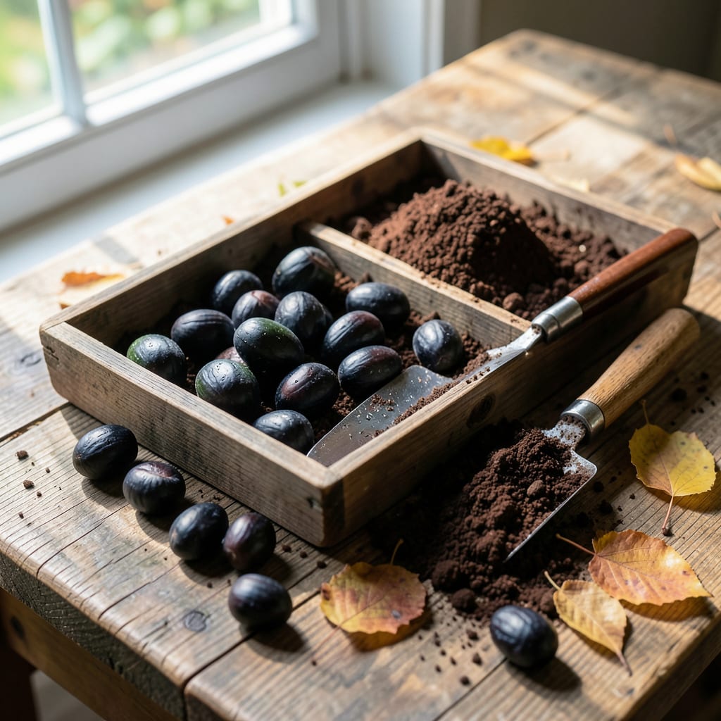 Visual representation of Planting Black Walnuts Nuts: Field Guide for Fruitful Harvests