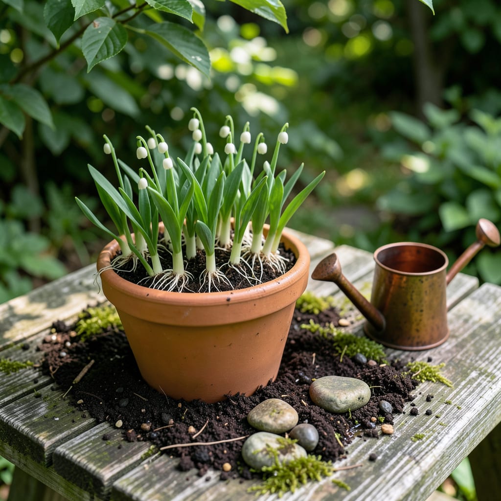Complete planting lily of the valley bare root overview image