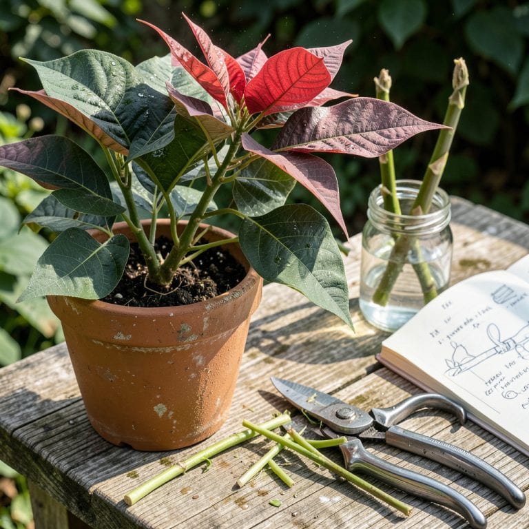Poinsettia Pruning: The Secret to Fuller Holiday Blooms Next Season