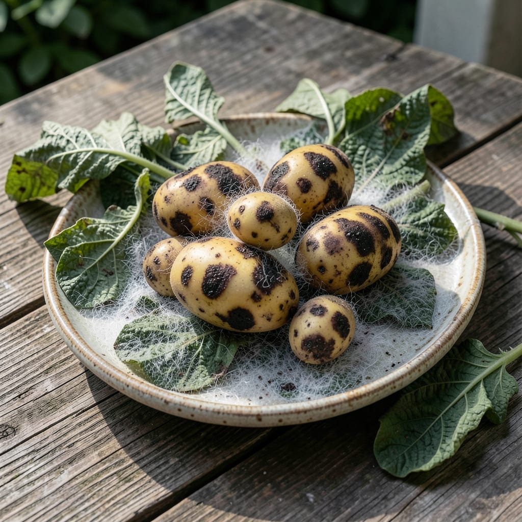 Potato Late Blight Fungus: Early Signs and Organic Prevention Methods detailed visual guide