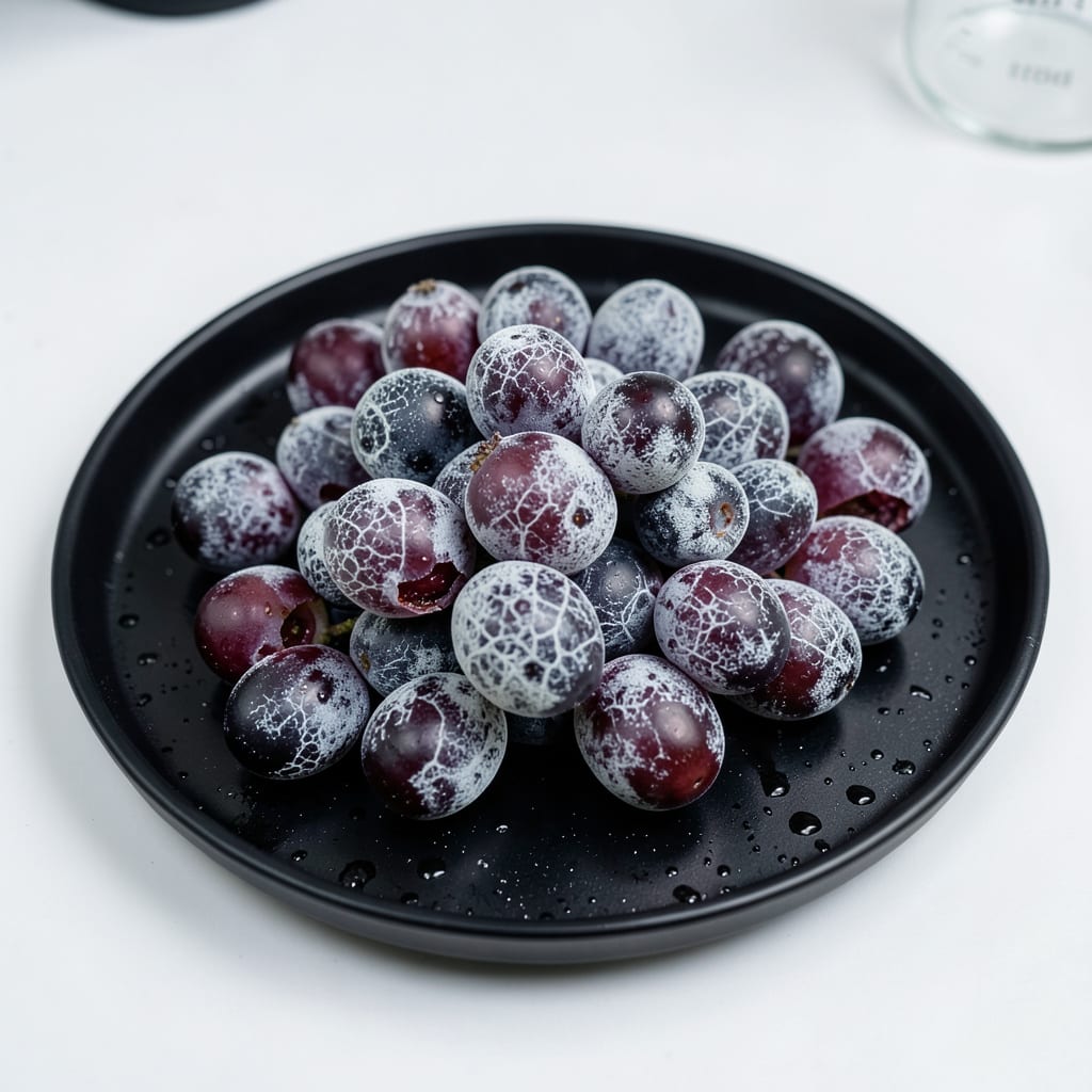 Comprehensive Powdery Mildew of Grapes: White Fungal Coating on Vine Leaves visual reference