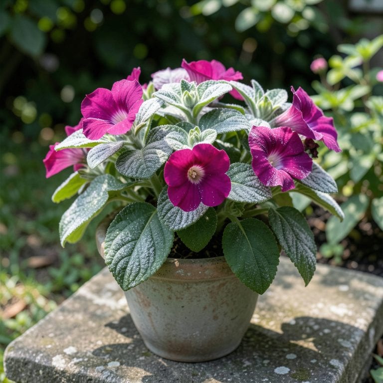 Powdery Mildew on Calibrachoa: White Fungal Spots and Prevention Tips Powdery Mildew on Calibrachoa: White Fungal Spots and Prevention Tips