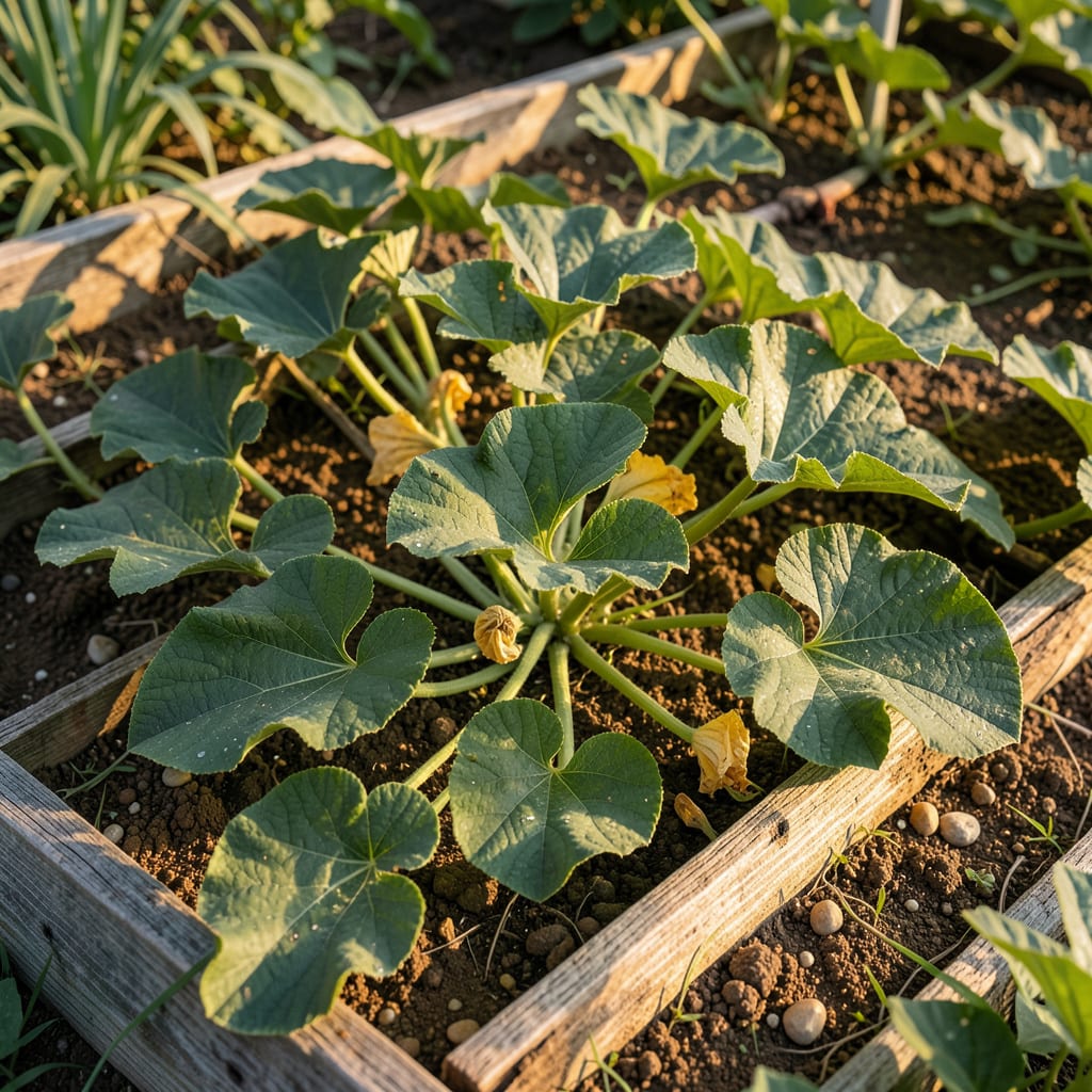 pumpkin leaves curling up detailed visual guide