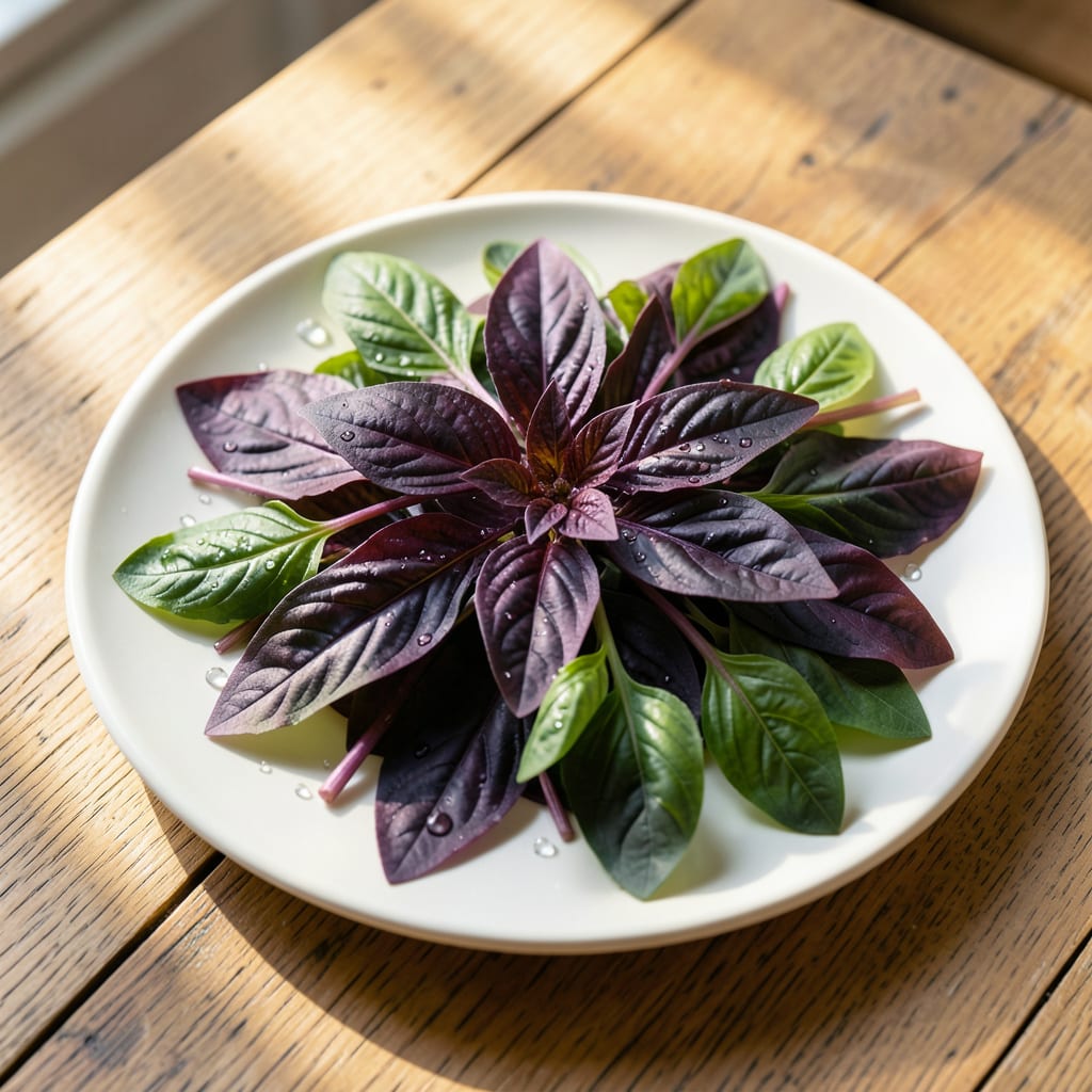 Purple Basil Turning Green: Light Exposure and Variety Insights illustration with key details