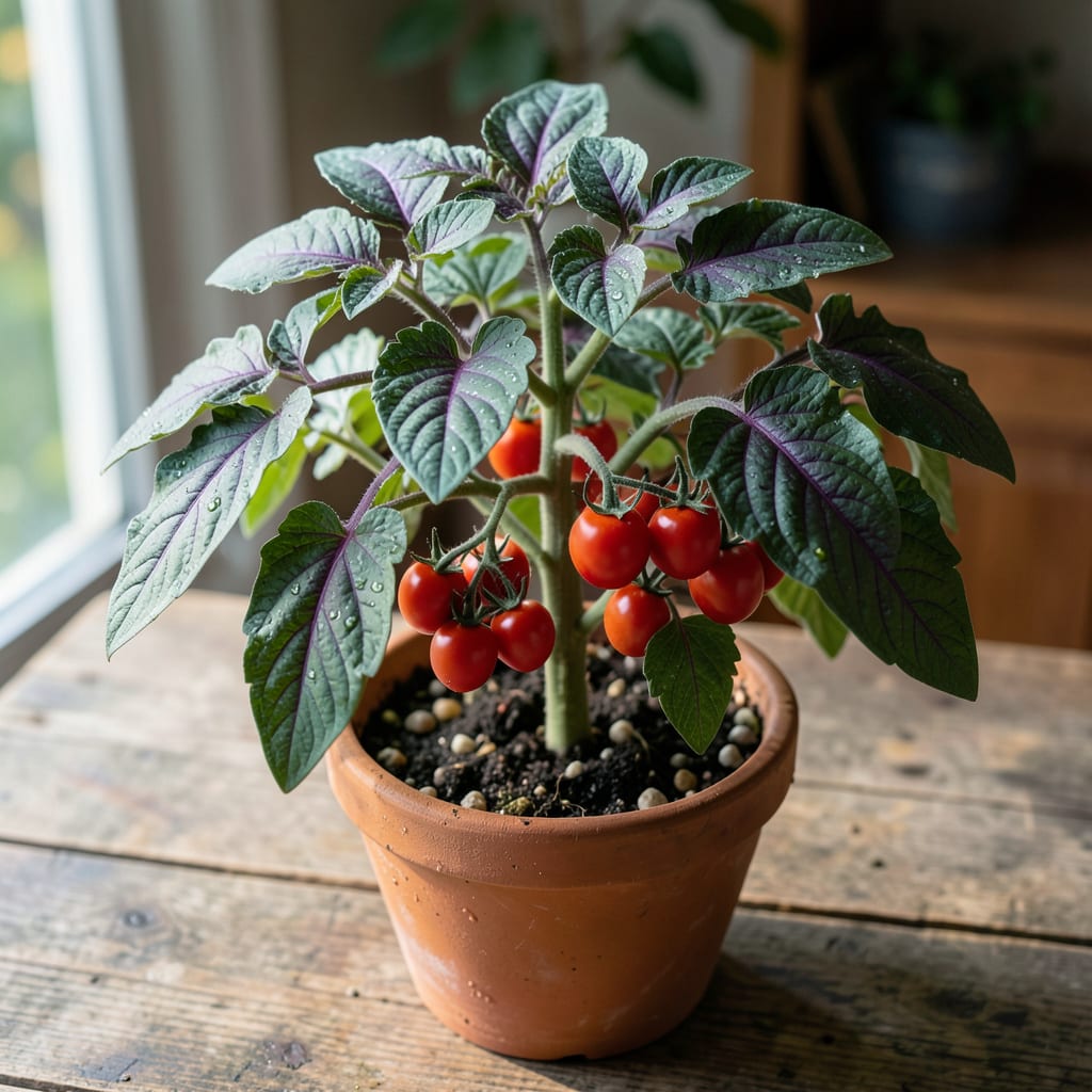 Complete Purple Veins On Tomato Leaves: Phosphorus Deficiency And Soil pH Adjustment overview image