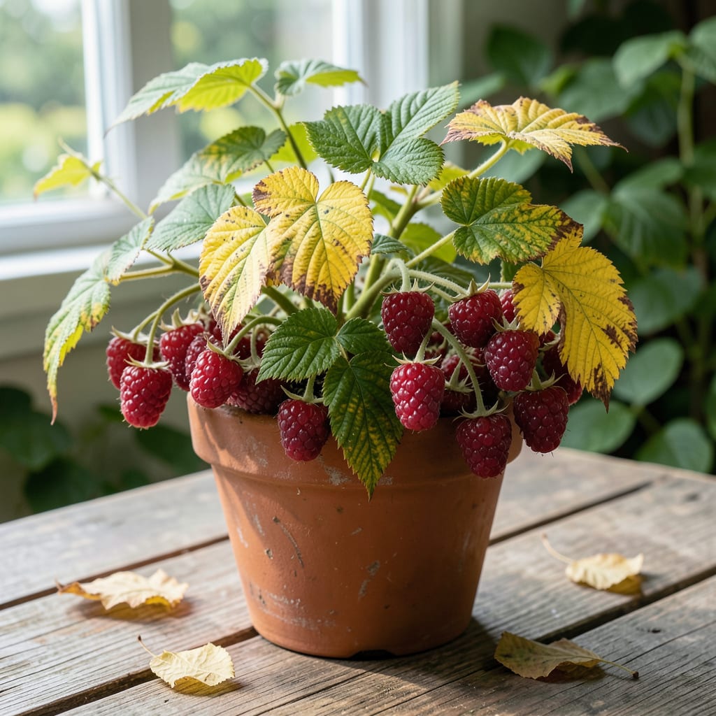 Visual representation of Raspberry Diseases Yellow Leaves: Diagnostic Tips for Healthy Canes
