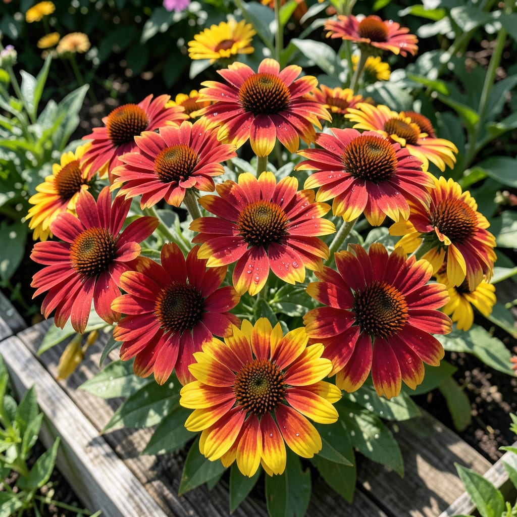 Complete Red And Yellow Coneflower: Vibrant Perennial For Pollinator Gardens overview image