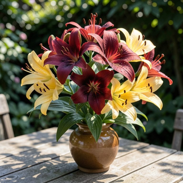 Red and Yellow Lily: Striking Contrast for Vibrant Gardens Red and Yellow Lily: Striking Contrast for Vibrant Gardens