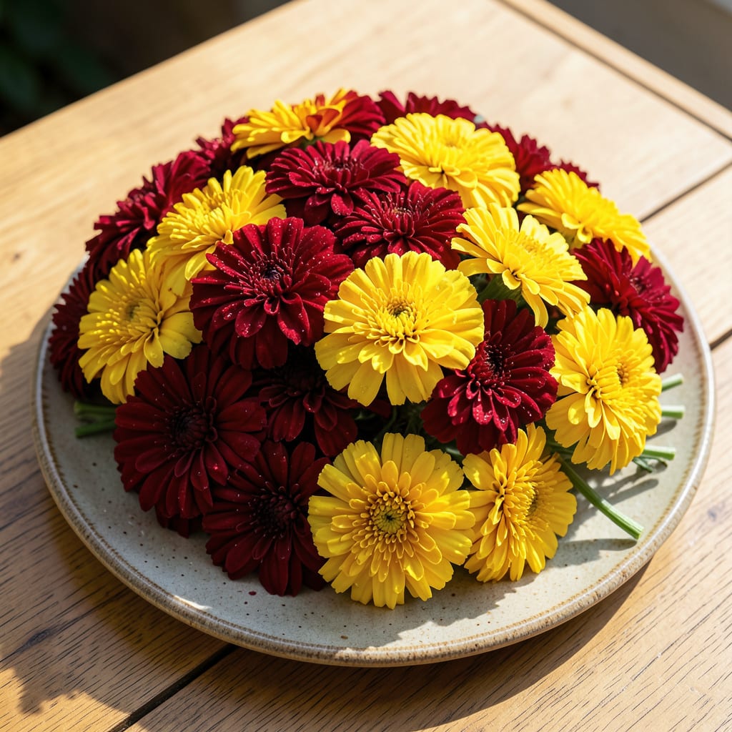 Red And Yellow Marigolds: Vibrant Pest Repelling Garden Companions detailed visual guide