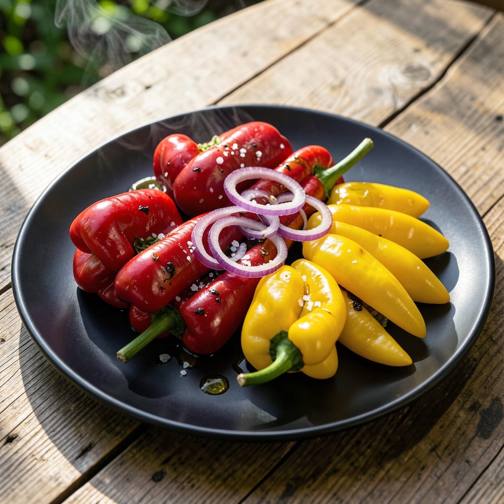 red and yellow peppers detailed visual guide