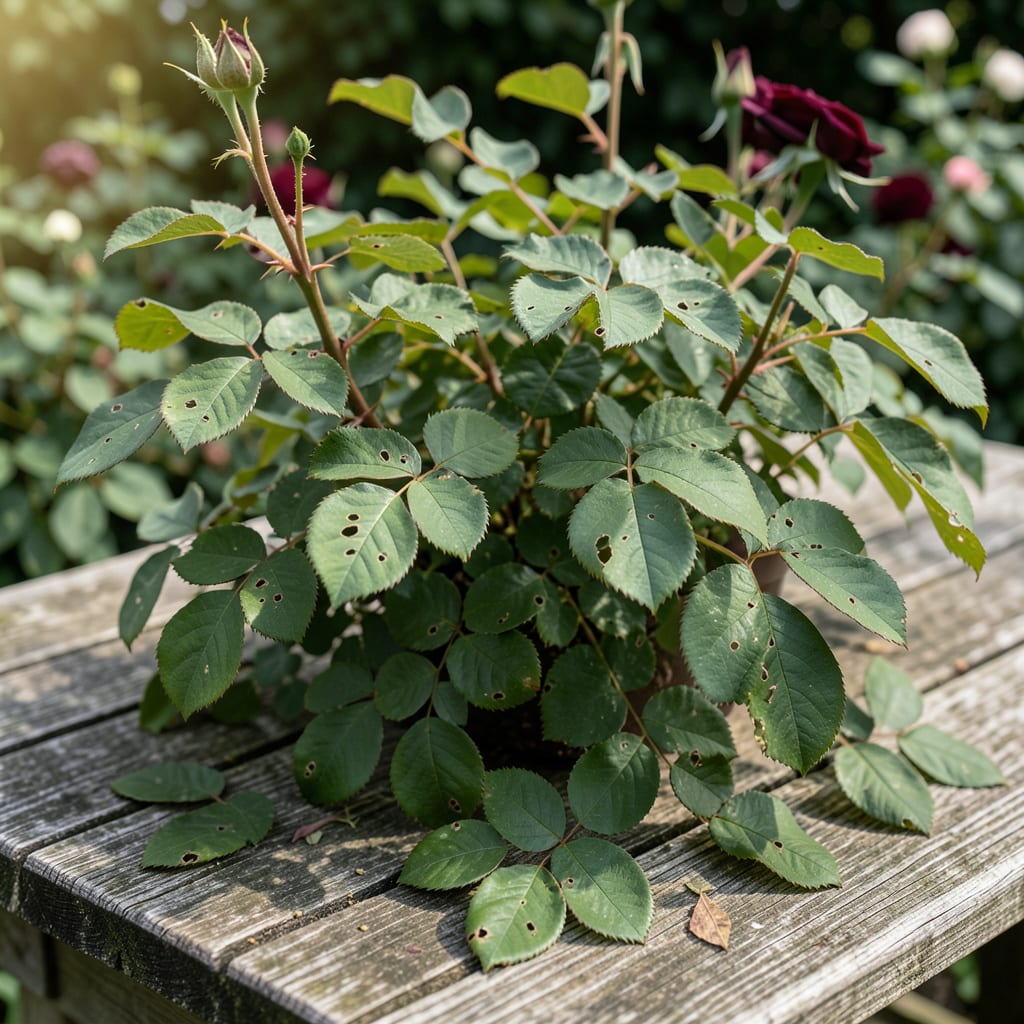 Complete Rose Bush Leaves Have Holes in Them: Identification and Organic Pest Control overview image