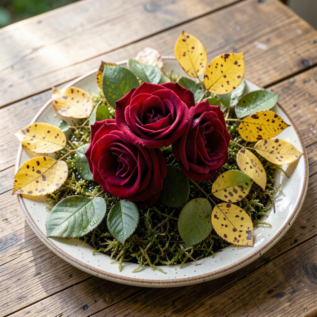 Complete Roses Yellow Leaves With Brown Spots: Fungal Infection and Treatment Guide overview image