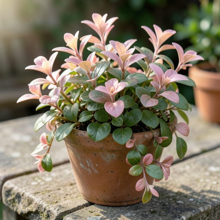 Shrub With Pink and Green Leaves: Year-Round Color for Garden Borders Shrub With Pink and Green Leaves: Year-Round Color for Garden Borders