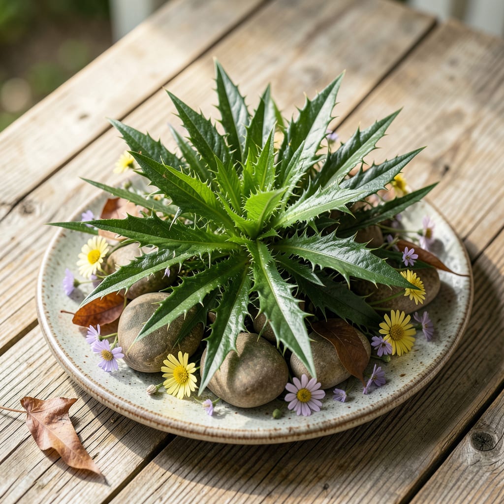Shrub With Spiky Leaves: Thrive in Any Garden Landscape example with annotations