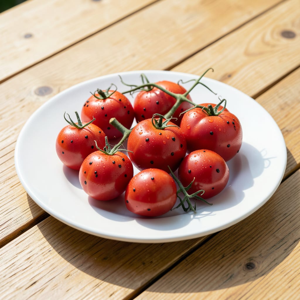 Small Black Spots On Tomatoes: Early Signs And Natural Fixes illustration with key details