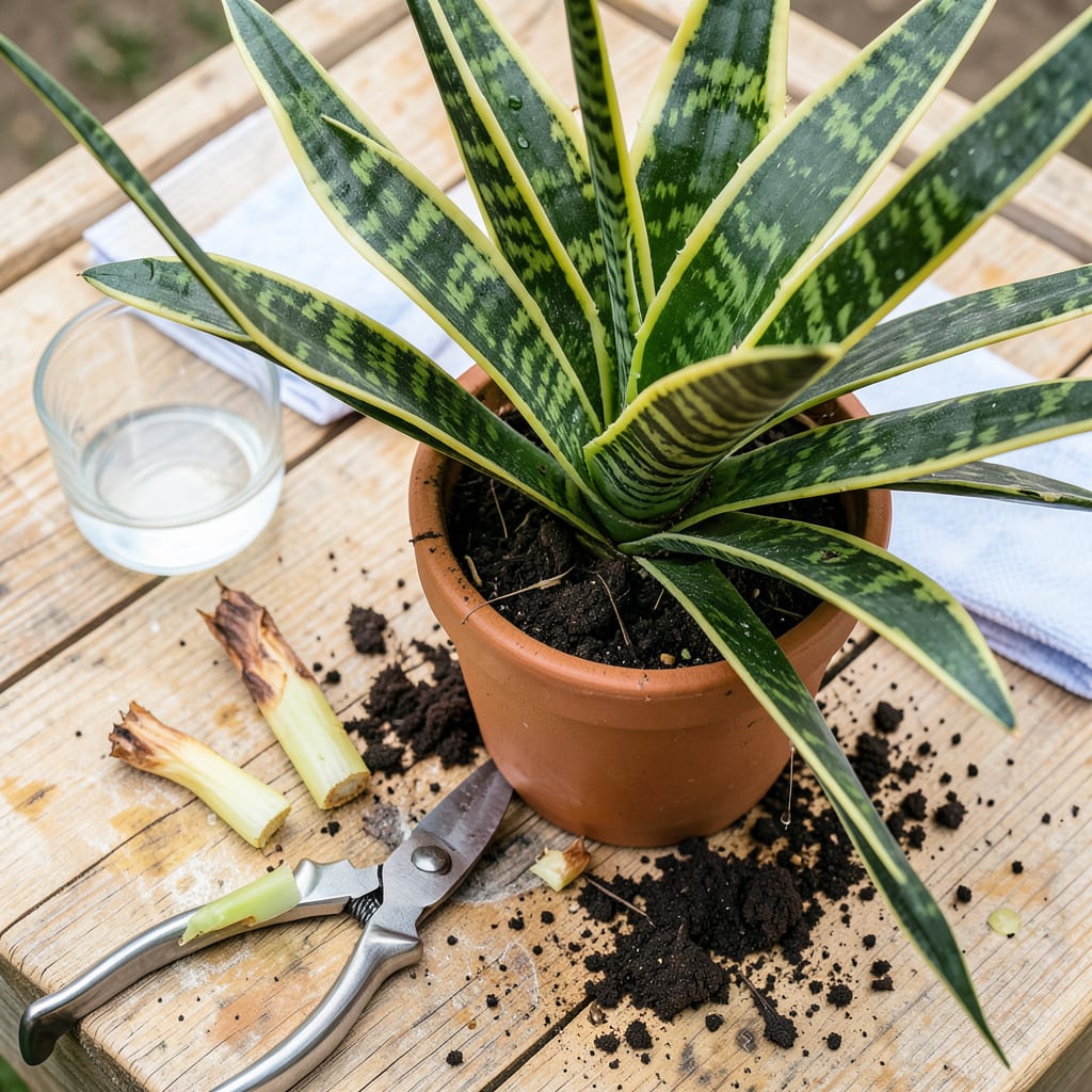 Snake Plant Pruning: The Foolproof Guide to Healthier Growth detailed visual guide