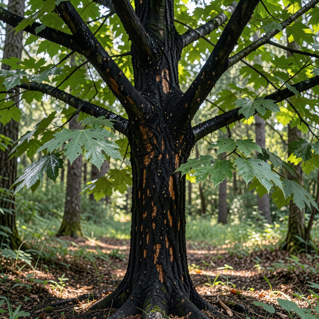 Complete sooty bark disease maple overview image